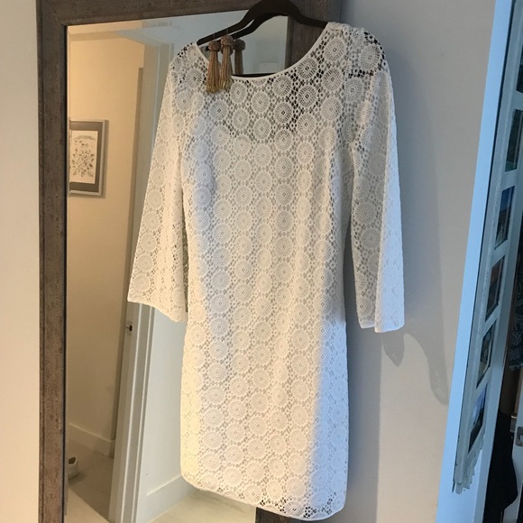 Lilly Pulitzer Dresses & Skirts - Lilly Pulitzer White Crochet Lace Dress
